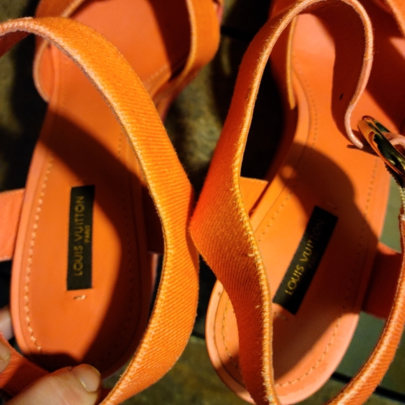 Louis vuitton orange pink sandels - Picture 14 of 14